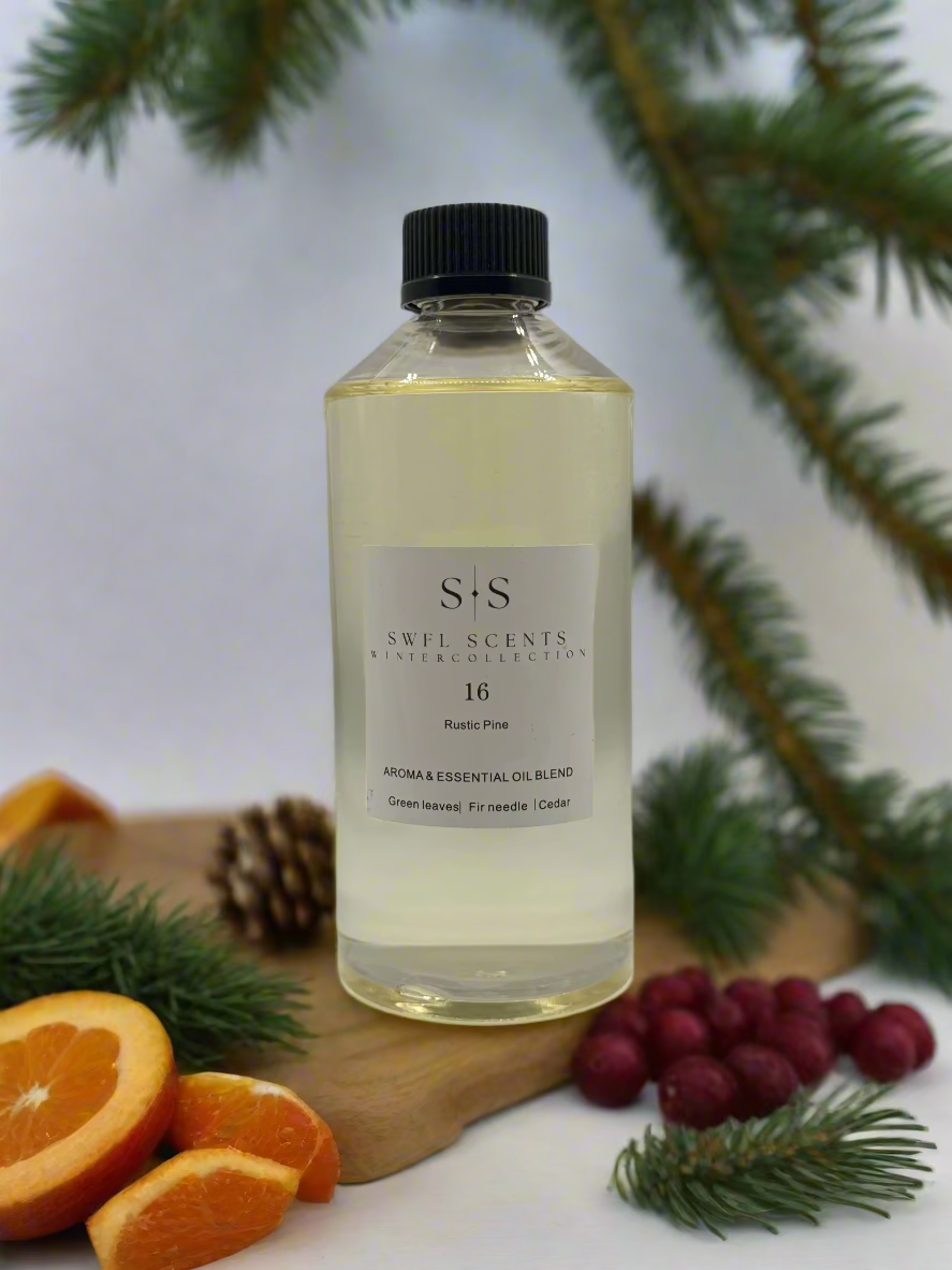 "Image of Frosty Morning fragrance, capturing winter's tranquility with crisp, woody, and herbal notes."