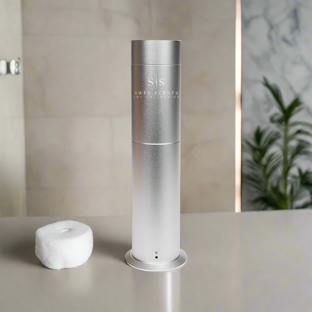  "Mini Tower Remote Controlled Cold Air Diffuser on living room"