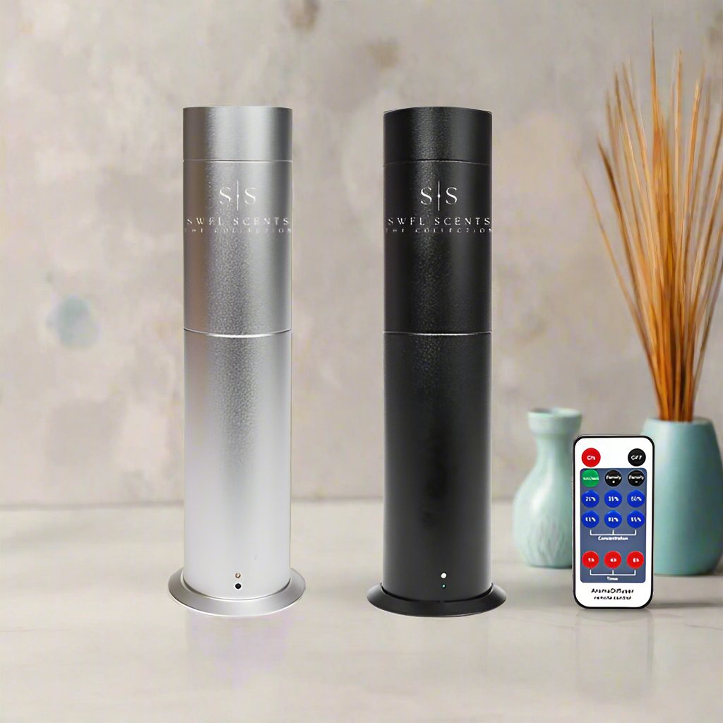 "Mini Tower Remote Controlled Cold Air Diffuser for essential oils"